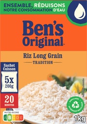 BEN'S ORIGINAL™ Riz Long Grain 20 min 1kg  5 sachets cuisson de 200g image