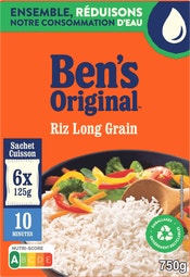 BEN'S ORIGINAL™ Riz Long Grain 10min 750g,  6 sachets cuisson de 125g image
