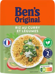 BEN'S ORIGINAL™ Riz Express 2min au Curry & Légumes 220g image