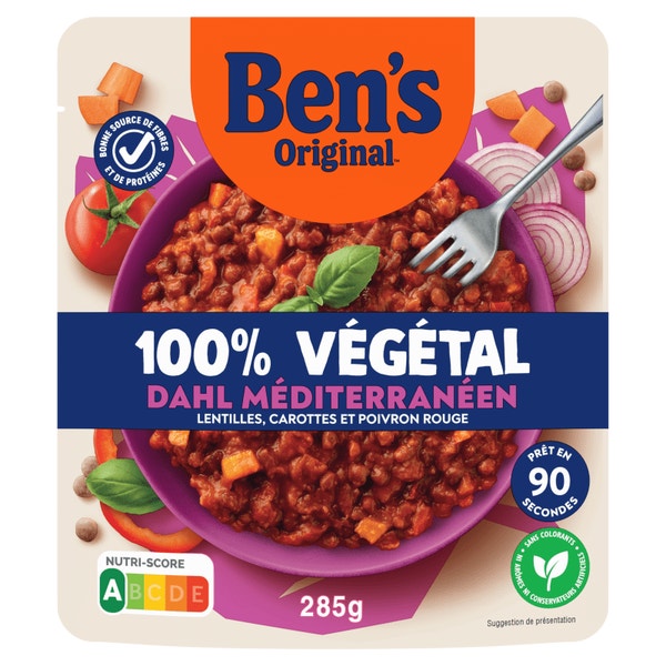 BEN'S ORIGINAL™ 100% Végétal Dahl Méditerranéen 285g