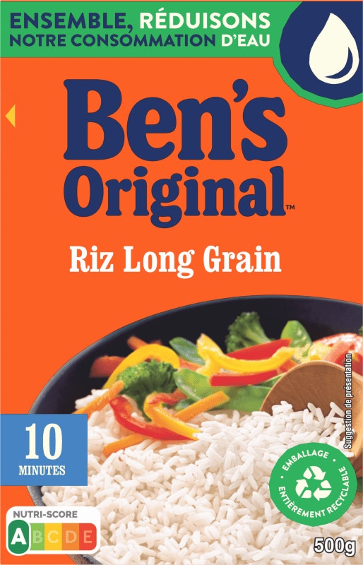 BEN'S ORIGINAL™ Riz Long Grain Vrac 10min 500g