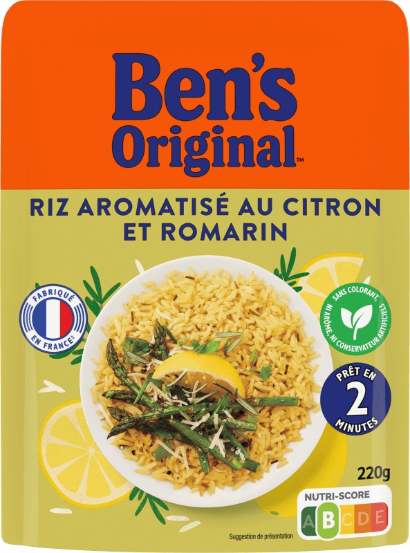 BEN'S ORIGINAL™ Riz Express 2min Citron et Romarin 220g