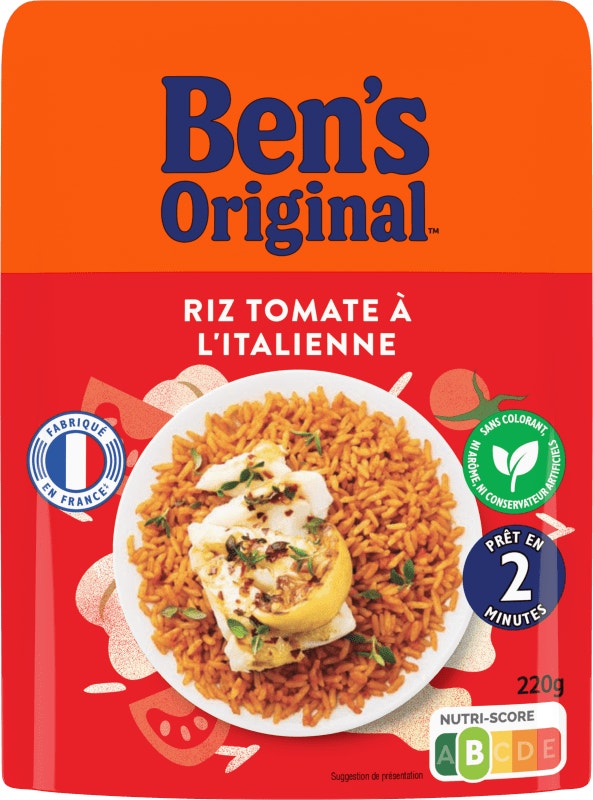 BEN'S ORIGINAL™ Riz Express 2min Tomate à l’Italienne 220g